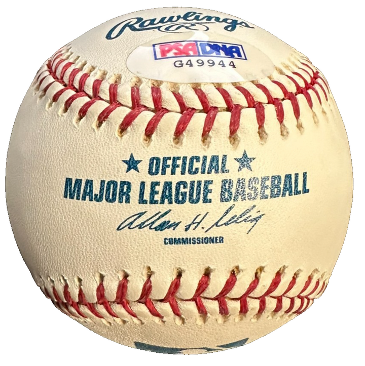 Jake Gibbs Autographed OML Baseball W/ 62 WS Champs Insc PSA Yankees
