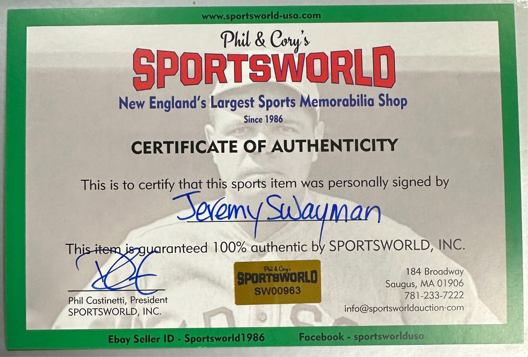 Jeremy Swayman Autographed Boston Bruins Mini Goalie Mask NHL