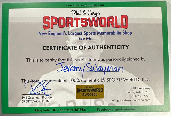 Jeremy Swayman Autographed Boston Bruins Mini Goalie Mask NHL