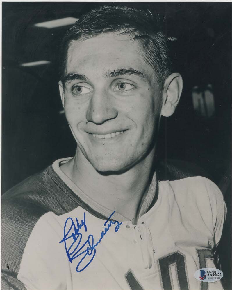 Bobby Schmautz Autographed Los Angeles Blades 8x10 Photo BAS WHL