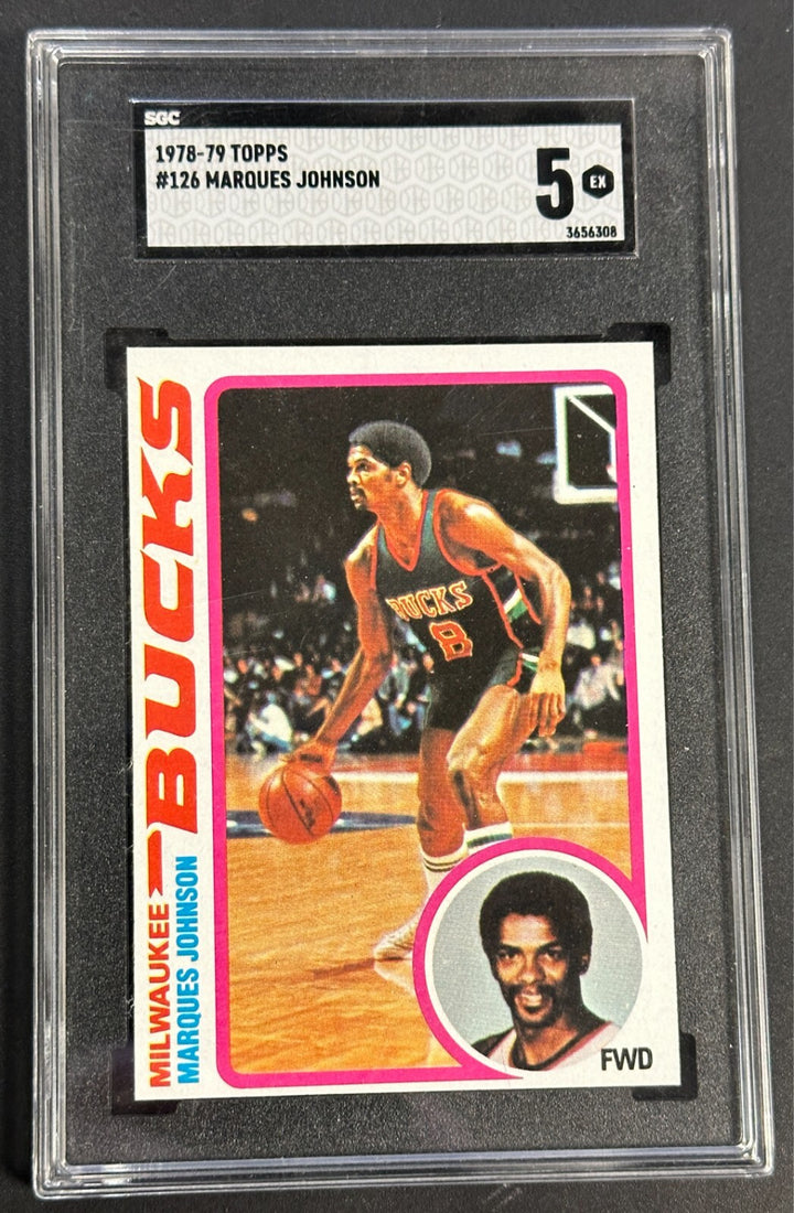 1978-79 Topps Marques Johnson Rookie Card #126 SGC 5 EX Bucks