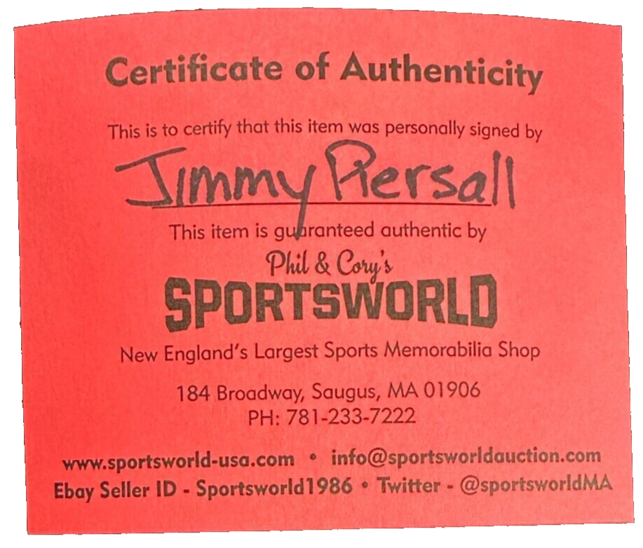 Jimmy Piersall Autographed Rawlings Gold Glove Baseball Boston Red Sox