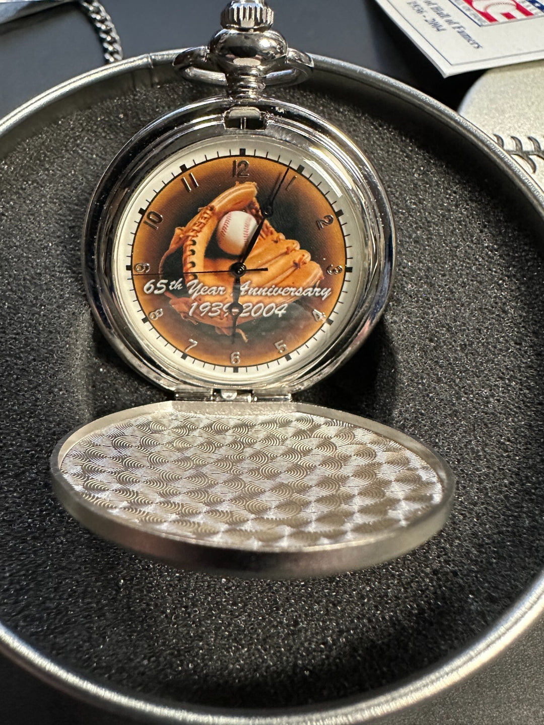 National Baseball Hall of Fame Pocket Watch 65th Anniversary 1936-2004 W Box