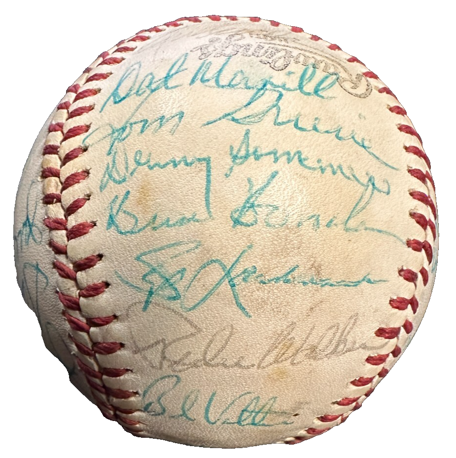 1978 New York Mets Team Autographed Baseball Mays Torre Koosman BAS
