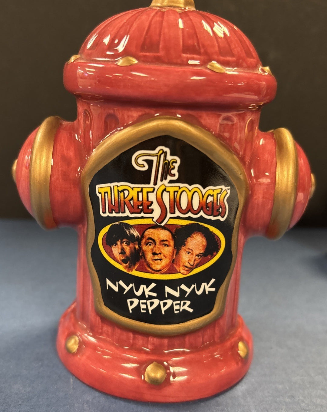 The Three Stooges Fire Hydrant Salt & Pepper Shakers Vintage