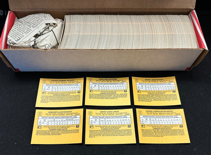 1987 Donruss Baseball Complete Set 1-660 Bonds Maddux McGwire NM-MT+