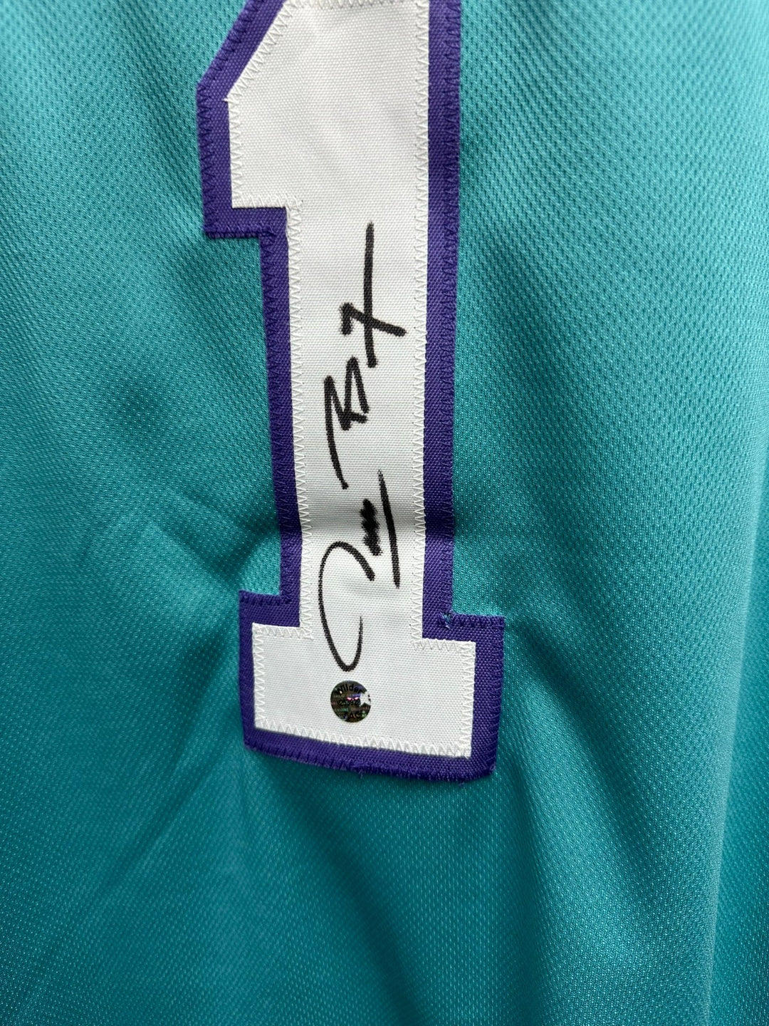 Muggsy Bouges Autographed Charlotte Hornets Custom Jersey NBA