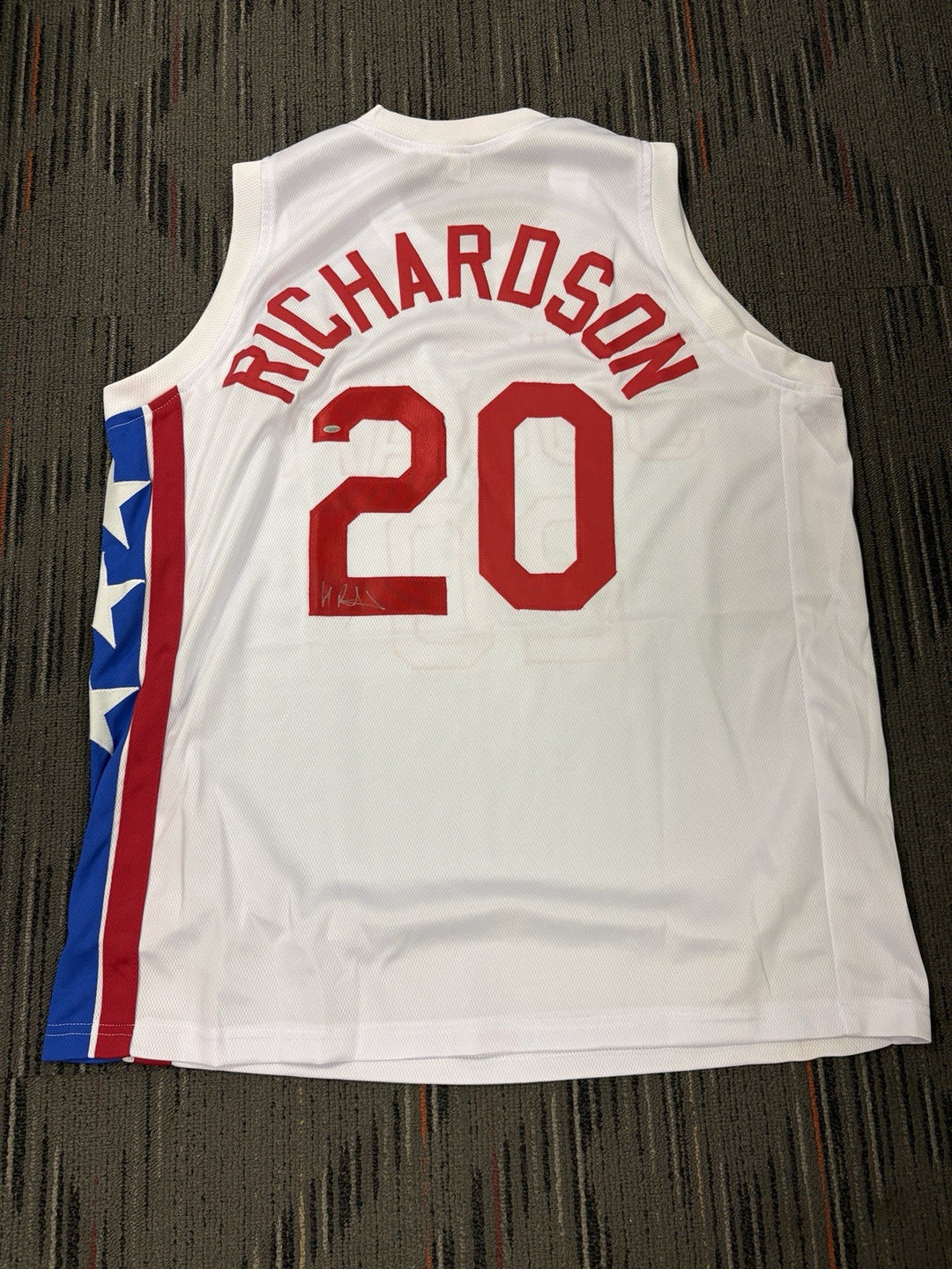 Michael Ray Richardson Signed New York Knicks XL Jersey Sportsworld COA