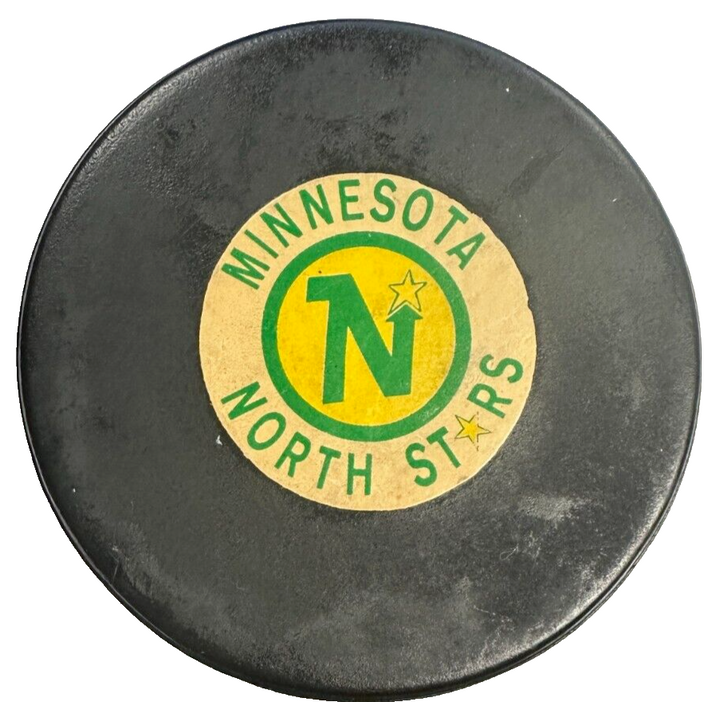 1969-77 Minnesota North Stars Tyer Converse Official Game Used Puck NHL