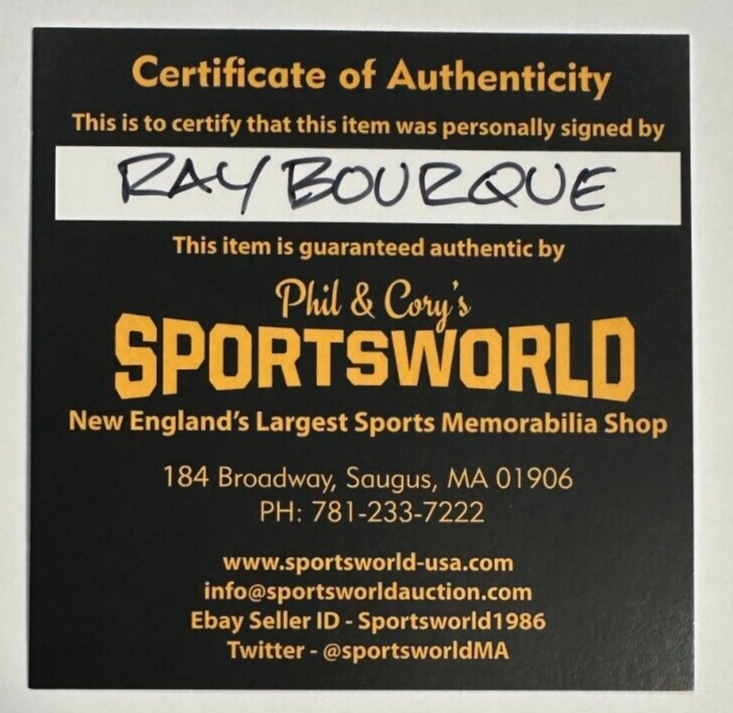 1980-81 Topps Ray Bourque Autographed Rookie Card #140 HOF
