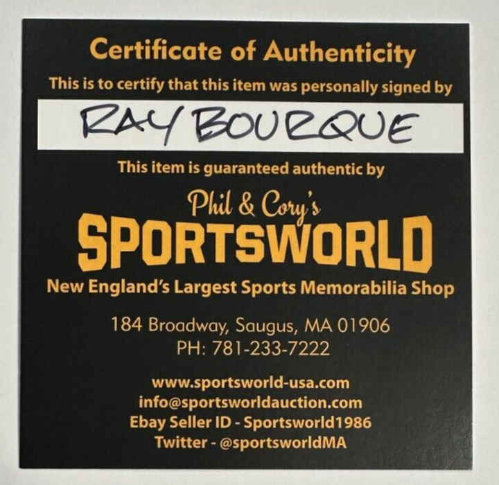 1980-81 Topps Ray Bourque Autographed Rookie Card #140 HOF