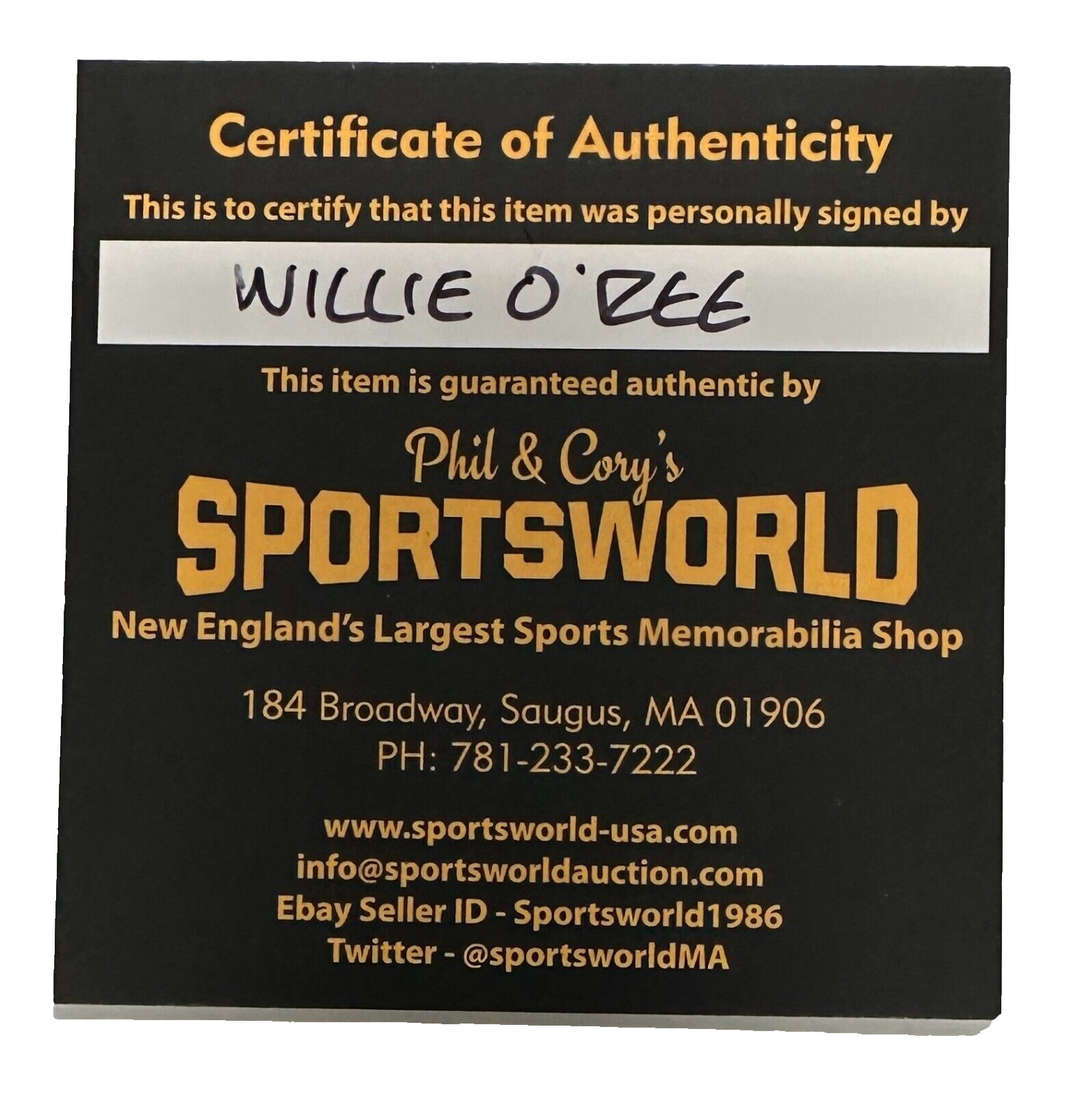 Willie O’Ree Jersey Retirement Night Autographed Boston Bruins Game Puck