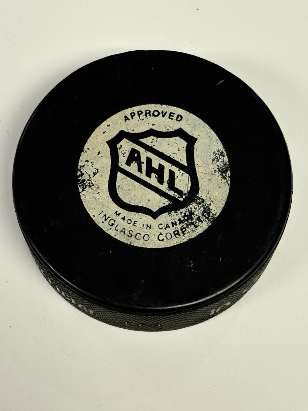 Vintage AHL Fredericton Canadiens Official Hockey Puck