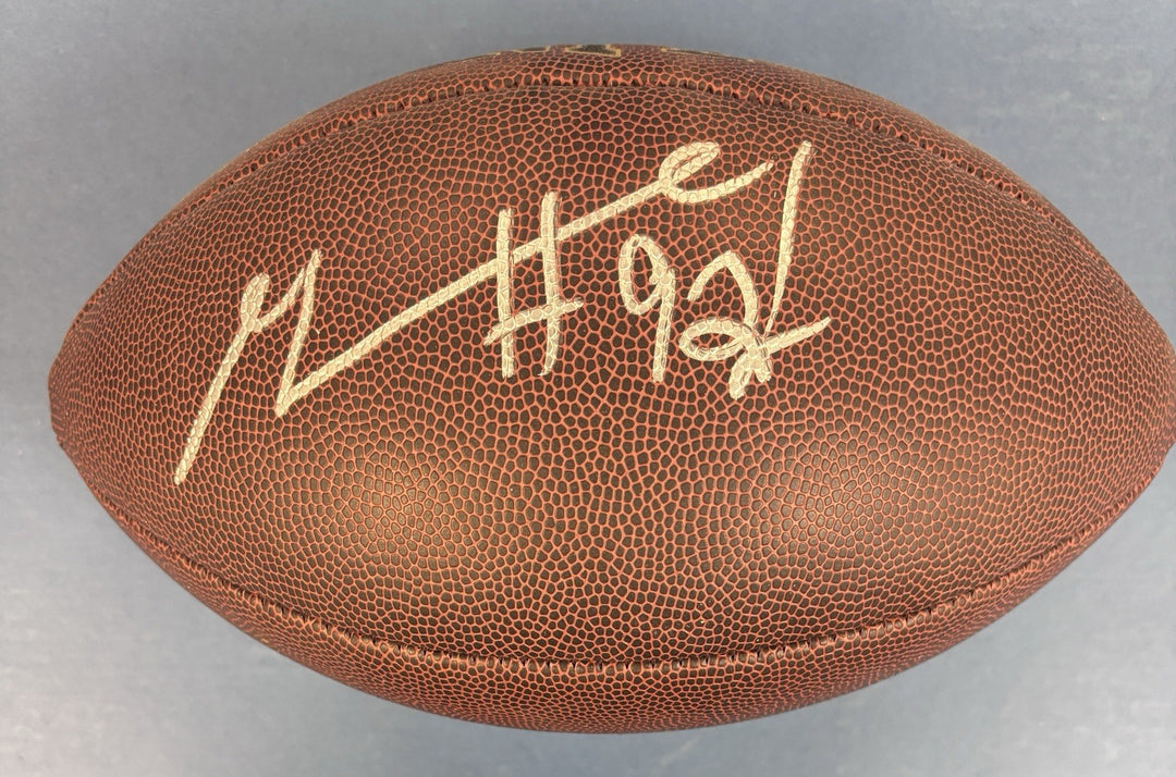 Geneo Grissom Signed Wilson Football New England Patriots Sportsworld COA