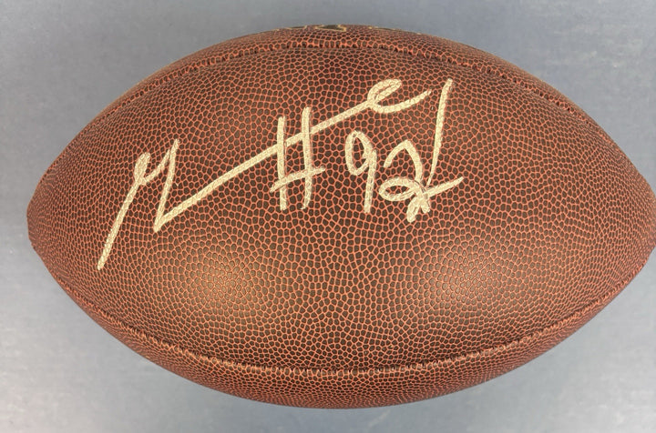 Geneo Grissom Signed Wilson Football New England Patriots Sportsworld COA