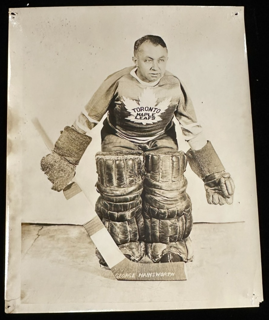Vintage 1930's George Hainsworth Original Toronto Maple Leafs 8x10 Photo HOF