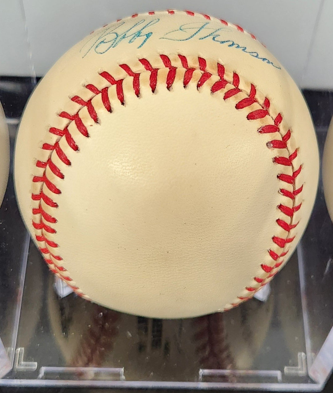 Bobby Thomson Autographed National League Baseball New York Giants COA