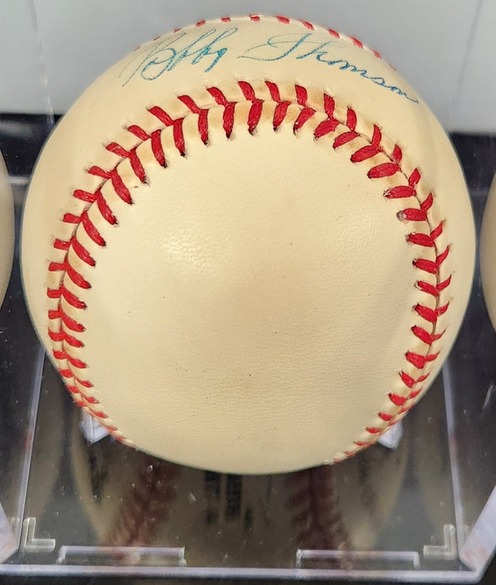 Bobby Thomson Autographed National League Baseball New York Giants COA