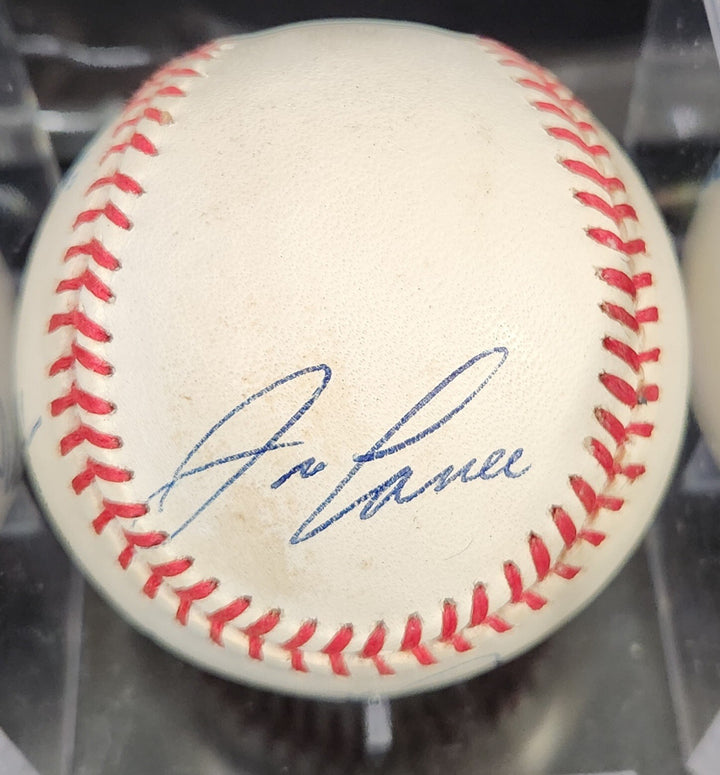 Frank Robinson - Fred Lynn - Mo Vaughn - Jose Canceco Signed A.L. Baseball COA 