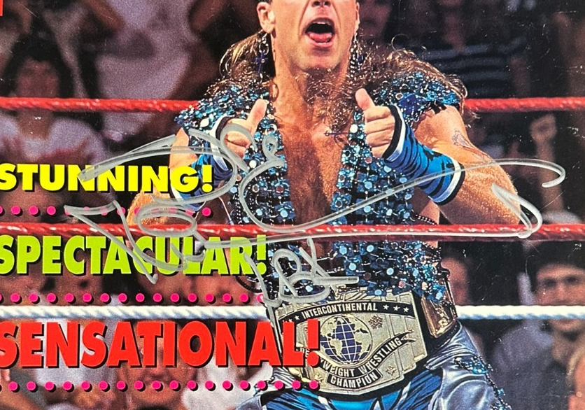 Shawn Michaels Autographed 1995 Issue of WWF Spotlight Wrestling Magazine