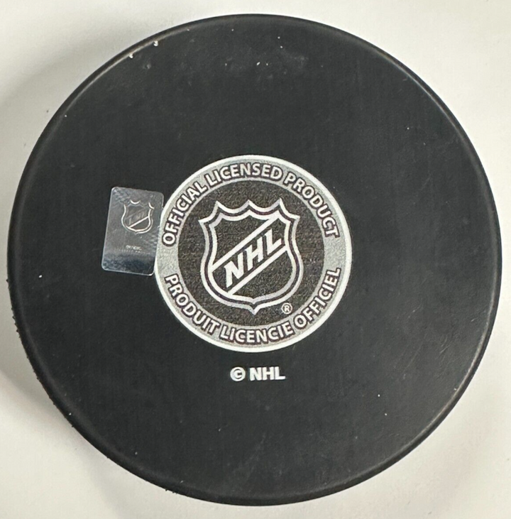 Linus Ullmark Autographed Boston Bruins 100th Anniversary Puck