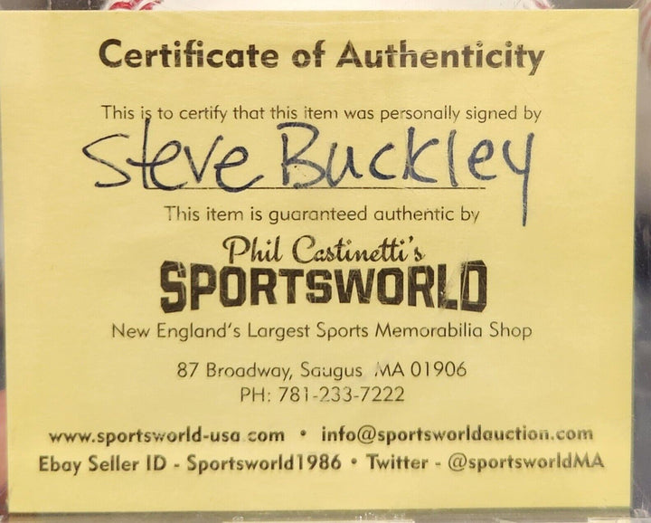 Steve Buckley Signed MLB David Ortiz Baseball Boston Herald  COA