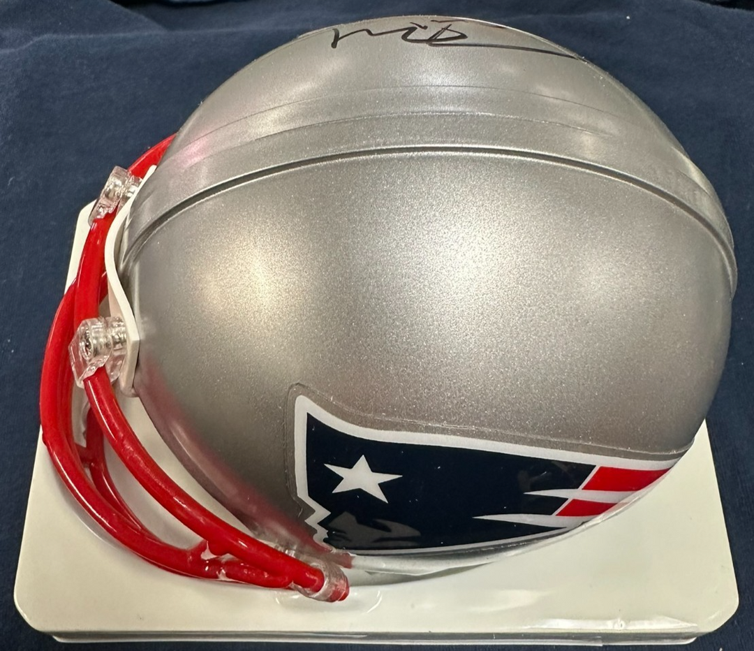 Tom Brady Autographed New England Patriots Mini Helmet Patriots LOA