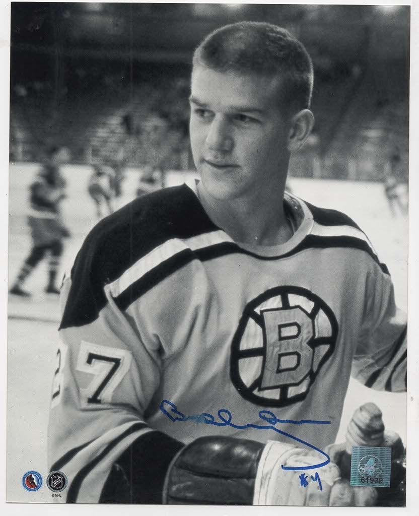 Vintage Bobby Orr Autographed 8.5" x 11" Photo Boston Bruins HOF JSA