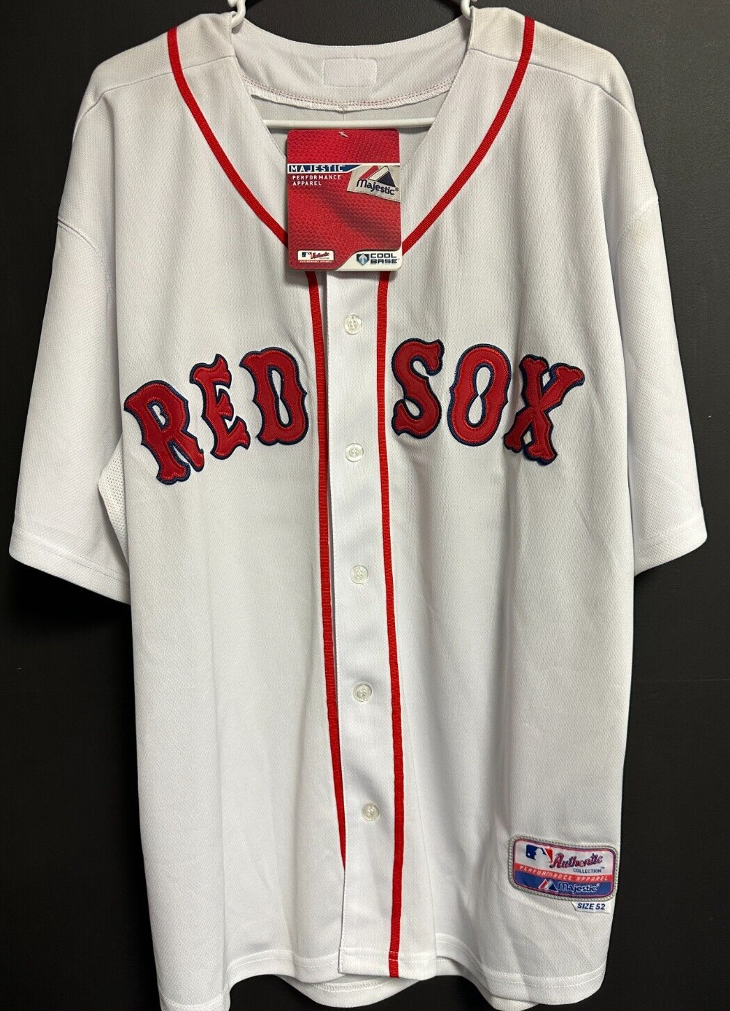 Dustin Pedroia Signed Authentic Boston Red Sox Home Jersey W/ Fenway 100th Patch