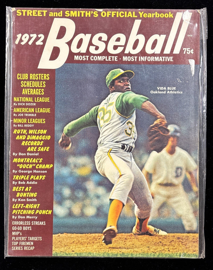 3 Street & Smith Yearbooks 1972 Baseball Roberto Clemente Joe Torre Vida Blue