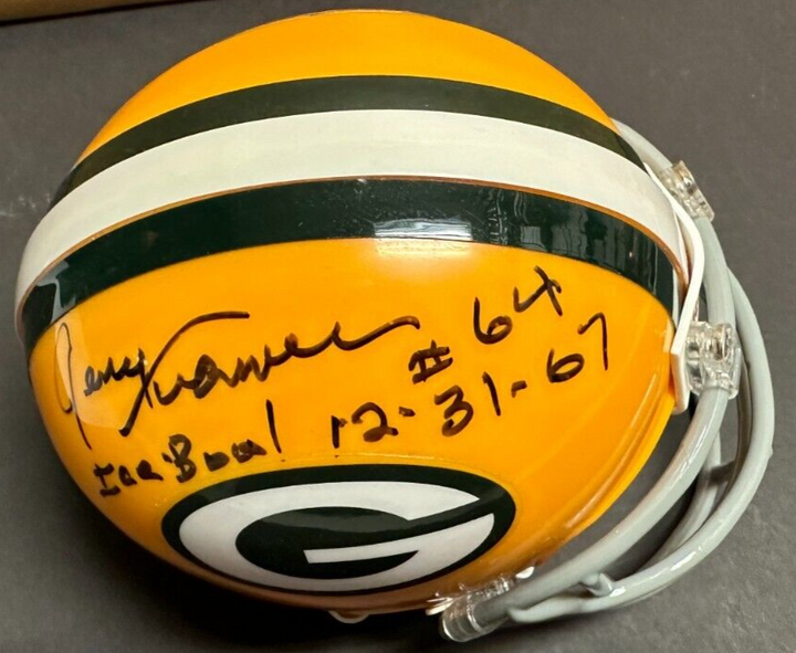 Jerry Kramer Autographed Green Bay Packers Mini Helmet W/ Ice Bowl 12-31-67 Insc