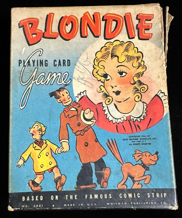 Vintage 1941 Blondie Comic Strip Playing Card Game & Original Box