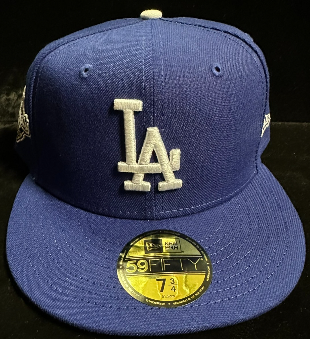 Los Angeles Dodgers 2025 Post Season Black & White 59FIFTY Fitted hat 7 3/4