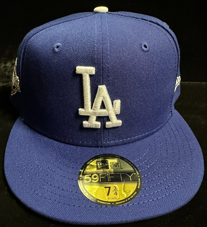 Los Angeles Dodgers 2025 Post Season Black & White 59FIFTY Fitted hat 7 3/4