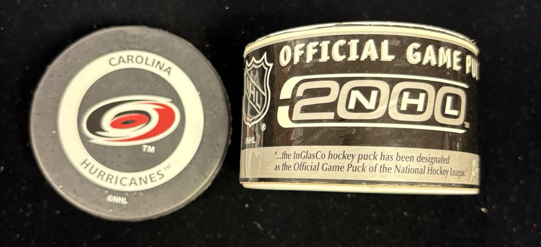 Carolina Hurricanes NHL 2000 Official Game Puck
