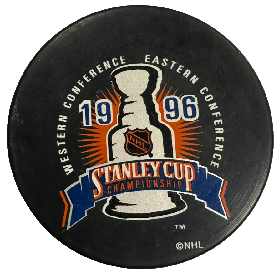 1996 Stanley Cup Championship Official Hockey Puck NHL