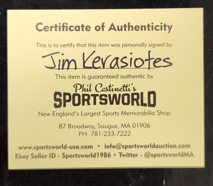 Jim Kerasiotes Signed Inscribed 2007 World Series Baseball COA