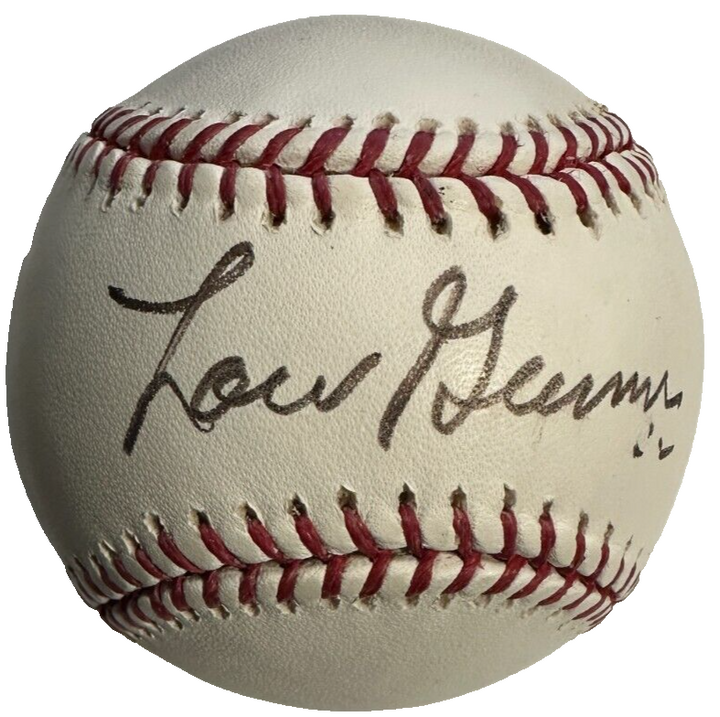 Lou Gorman Autographed Official Major League Baseball BAS Red Sox