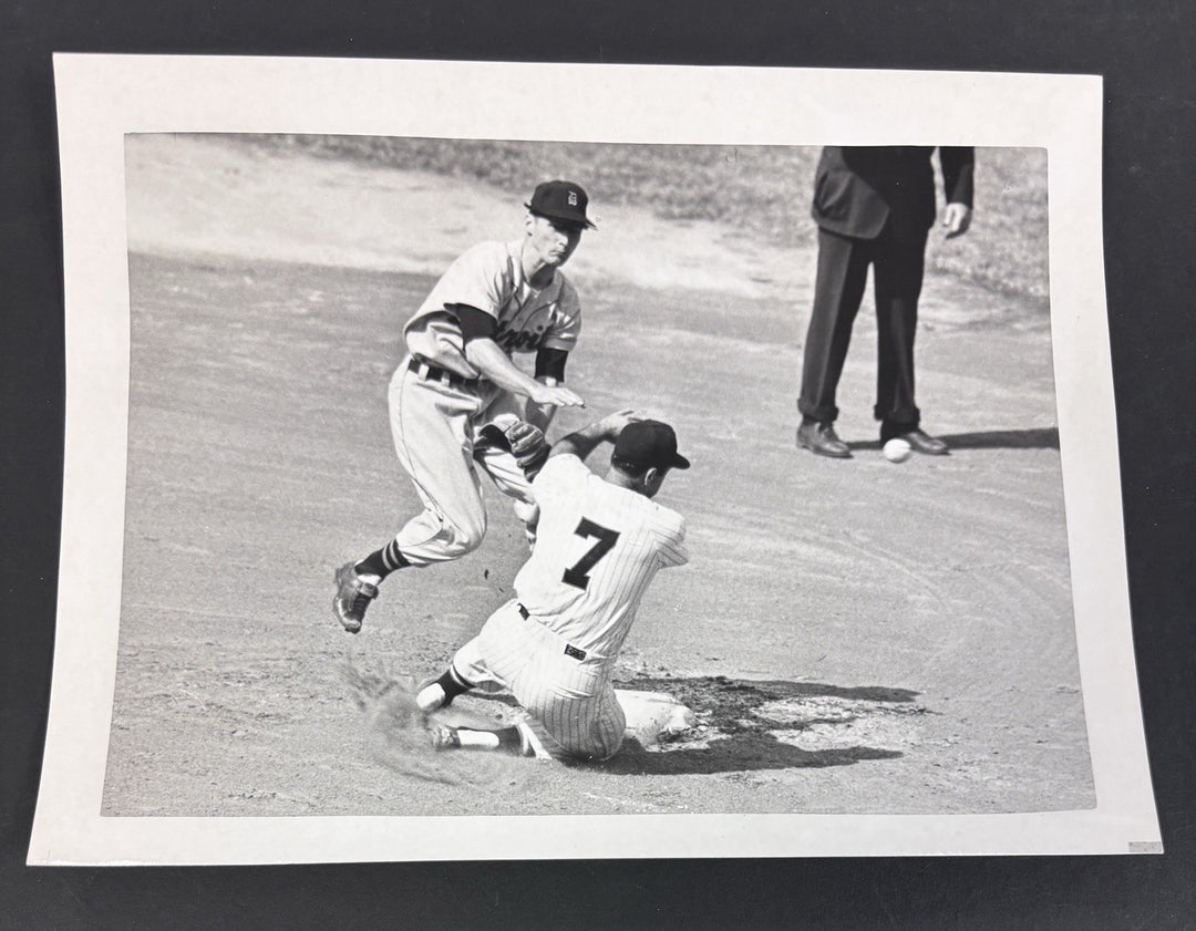 1957 Jim Rivera Frank Bolling Original 7x9 Vintage Photo White Sox Tigers