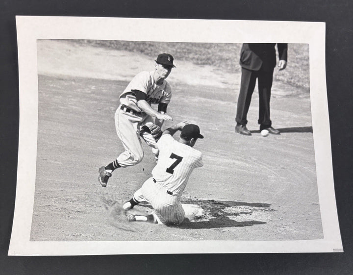 1957 Jim Rivera Frank Bolling Original 7x9 Vintage Photo White Sox Tigers