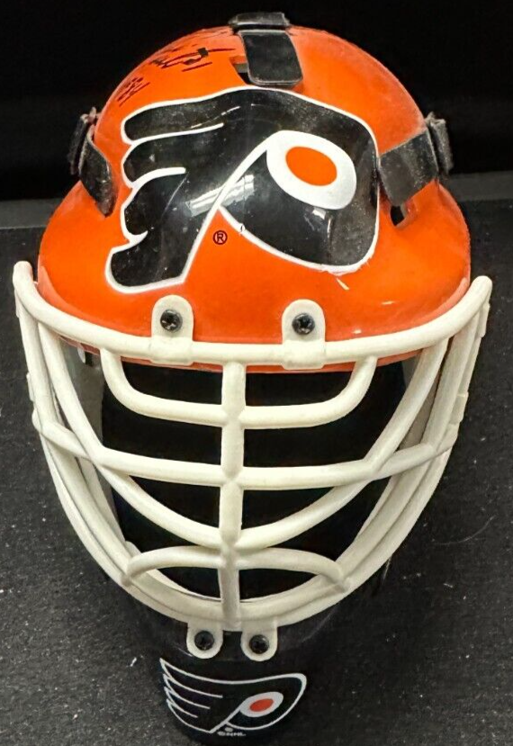 Bernie Parent Autographed Philadelphia Flyers Mini Goalie Mask W/ HOF 84