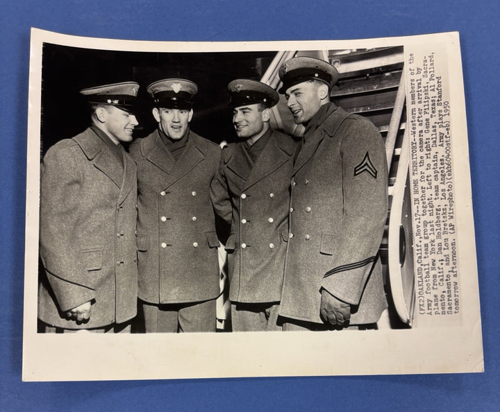 1950 Army Football Original 8x10 Newspaper Wire Photo