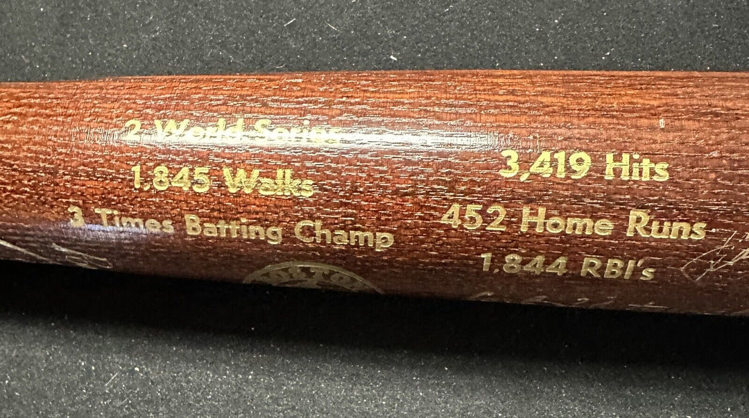 Carl Yastrzemski Signed Louisville Slugger Career Commemorative Bat /150 BAS