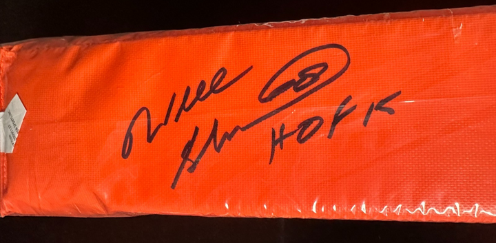 Will Shields Autographed Endzone Football Pylon W/HOF 15 Chiefs