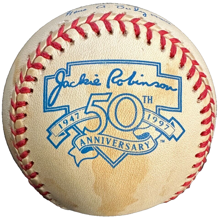 John Wyatt Autographed Jackie Robinson 50th Anniversary AL Baseball BAS