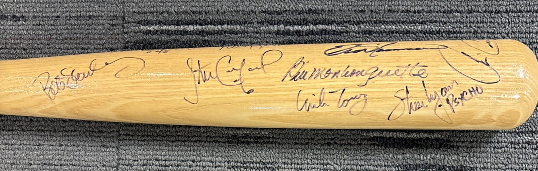 2006 Red Sox Fantasy Camp Signed Baseball Bat Lyons Pesky Stanley Bell Etc.