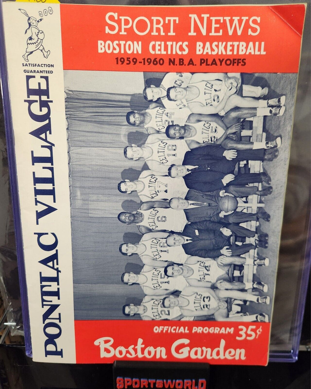 1960 NBA Finals Boston Celtics Vs. St. Louis Hawks Program Game 2 March 29, 1960