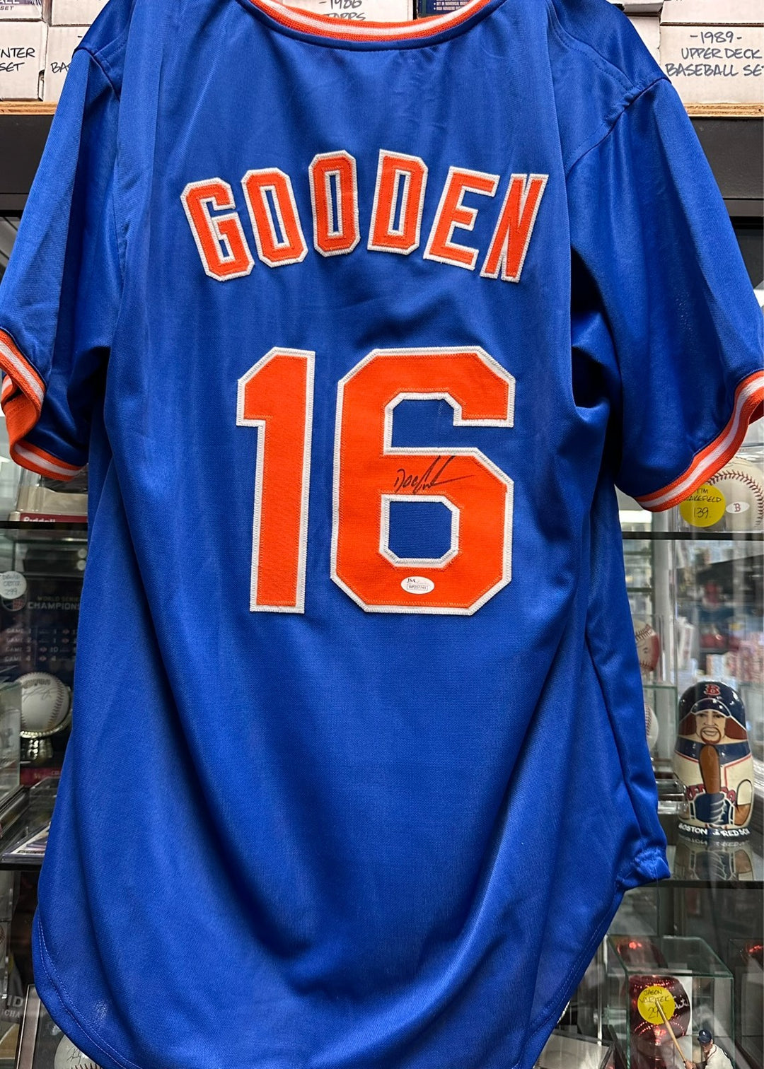 Dwight Gooden Autographed New York Mets Custom Jersey Dr. K JSA