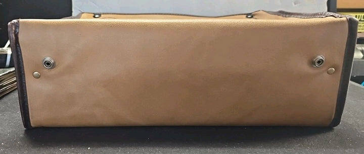 1974 SUPER BOWL VIII 8 Media Luncheon Zipper Bag Briefcase DOLPHINS vs VIKINGS