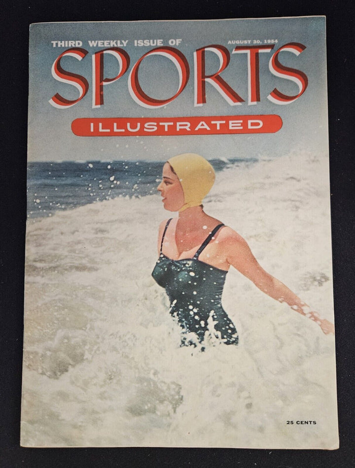 RARE 3RD ISSUE OF SPORTS ILLUSTRATED 8-30-1954 FIRST EVER SWIMSUIT COVER/ISSUE